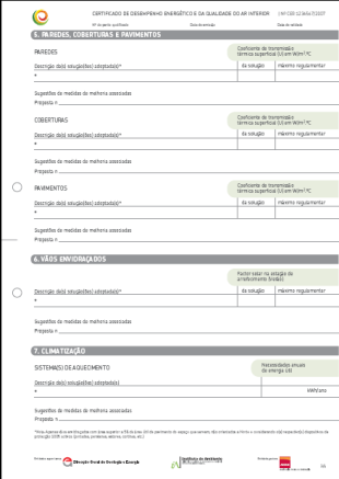 Os valores indicativos de energia primária são calculados por m 2 de área da habitação e por ano, permitindo comparar diferentes imóveis entre si.