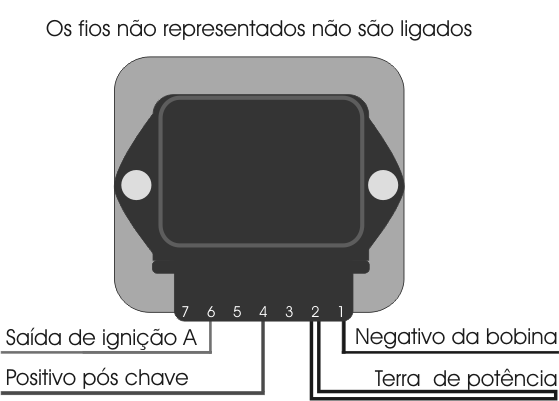 7.1.4 Módulo de ignição Bosch 7 pinos Caso a bobina de ignição usada não tenha módulo de ignição integrado, pode-se usar um módulo de ignição Bosch de 7 fios (nº 9220087011).