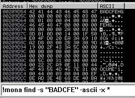 E se tentarmos procurar por: Aplicando o conceito de LIFO no mais extremo sentido (por sinal) da palavra. Sera que acabaremos encontrando a string na heap? Oxi, não era uma string no formato unicode?