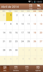 3. Seleccione os calendários que deseja visualizar. Eventos de calendários que não estejam visíveis não irão aparecer no calendário.