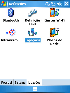 Definição da ligação por GPRS O P525 permite-lhe ligar utilizando o serviço GPRS (General Packet Radio Service).