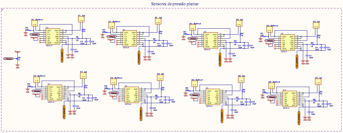 ANEXO A DIAGRAMA ESQUEMÁTICO DO CIRCUITO DE ACONDICIONAMENTO DOS SINAIS DOS