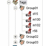 botão da esquerda Adicionar grupo de tags. È possível nomear cada grupo separadamente.