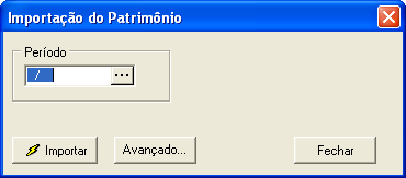 Figura 76 - Importação do estoque 7.1.5. Importação Lançamento Patrimônio CTB_ImportaLancamentoPatrimonio.dll Nessa rotina são importados os lançamentos do módulo do Patrimônio para a contabilidade.