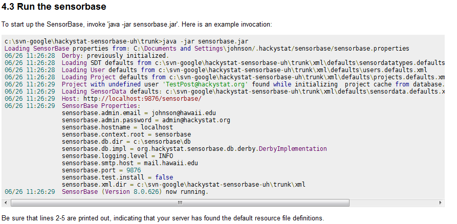 Recomenda-se a seguinte sequência para execução do protótipo: - Rodar os serviços do HackyStat (sensorbase uh); - Rodar o servidor do Eclipse; - rodar o cliente do NetBeans.