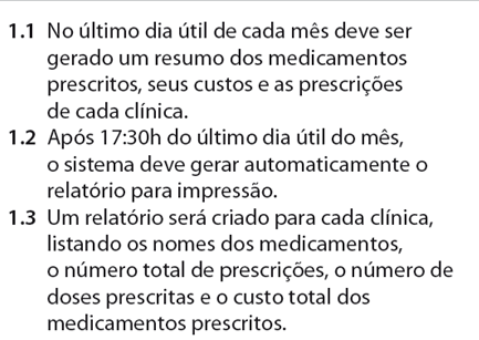 Requisitos do Sistema Exemplo Auxiliadora Freire Fonte: