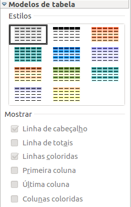 SLIDE 10 Para INSERIR UMA TABELA escolha no painel