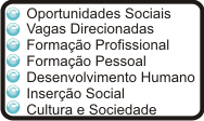 I OPORTUNIDADES PARA DESENVOLVIMENTO PESSOAL/PROFISSIONAL 1.