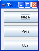 1. public class NullLayout extends JFrame { 2. private JButton b1, b2, b3; 3. NullLayout(String nome) { 4. super(nome); 5. Container ct = this.getcontentpane(); 6. ct.setlayout(null); 7.