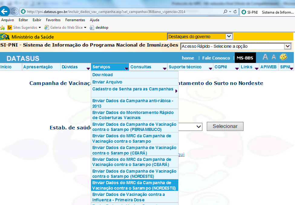 registro de atividades de campo). O Anexo 2 deve ser utilizado para consolidar os dados de cada MRC por idade e proceder a entrada de dados no site.