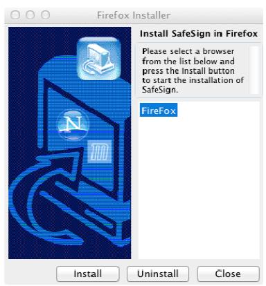 4- Depois de selecionado o nome Firefox, habilitará a instalação, clique em Install.