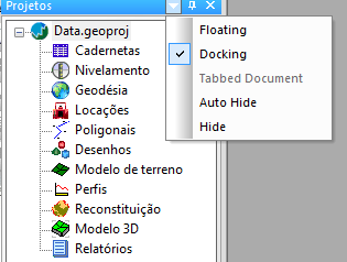 Serão pedidos dados como: Nome do projeto, o local onde ele será guardado, endereço, etc.