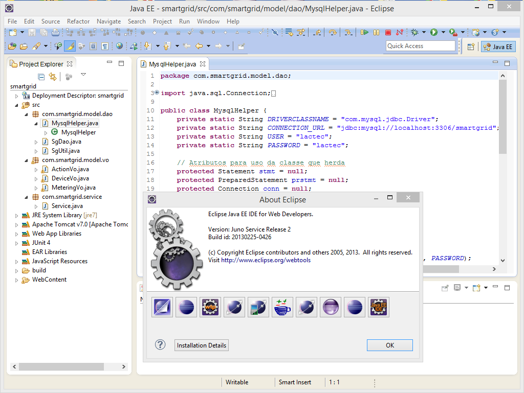 105 ANEXO 4 AMBIENTE DE DESENVOLVIMENTO ECLIPSE EE O Eclipse EE é um ambiente de desenvolvimento voltado para a plataforma Java EE (Edição Empresarial), permitindo o desenvolvimento de servlets e