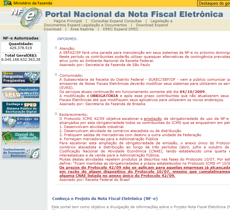 Portal Nacional da Nota Fiscal