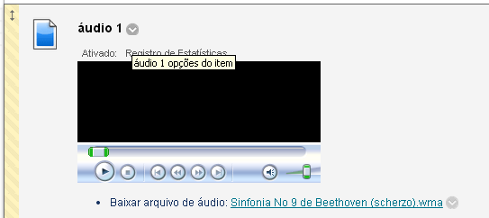 Ativação automática Sim Não Loop Sim Não Adicionar alinhamento ao conteúdo Sim Não Incluir transcrição (basta clicar em PESQUISAR e selecionar um arquivo em seu computador que contenha uma