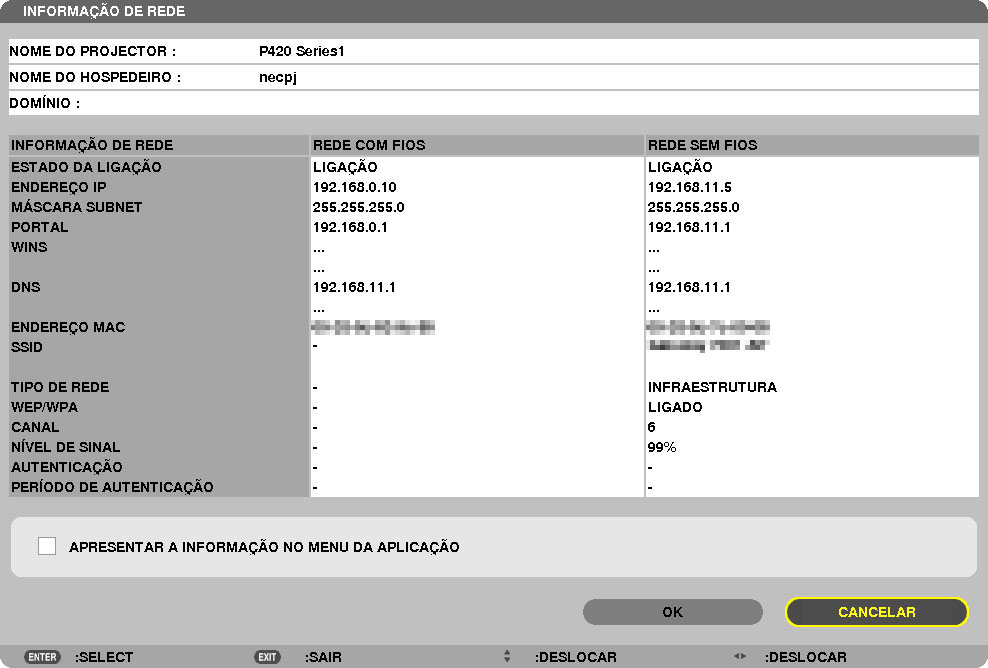 [9] Configure o cursor para [ANÁLISE DE SITE], então pressione o botão ENTER. [10] Selecione o SSID ao qual deseja conectar-se, então pressione o botão ENTER.