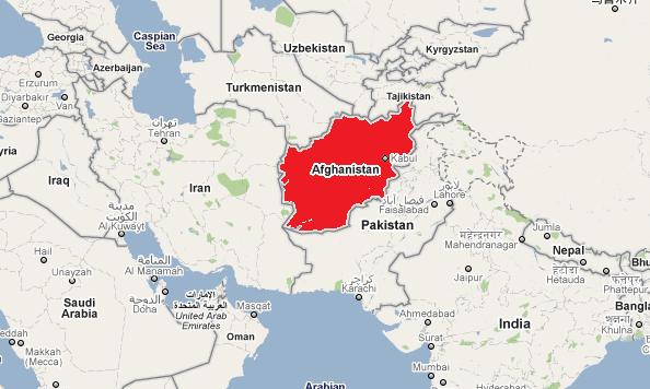 Figura 7: Território afegão em posição central.