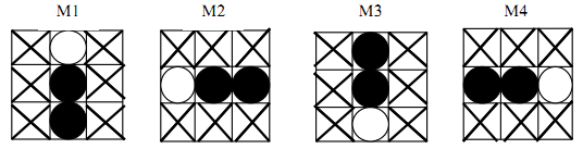 e elimina esse problema por meio da execução de quatro máscaras (Figura 4.9) sobre o esqueleto de imagem.