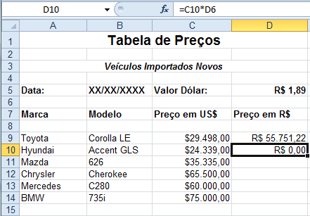 Máximo A função Máximo trabalha de maneira oposta à função mínimo, ou seja, busca o maior valor do intervalo de células selecionadas.