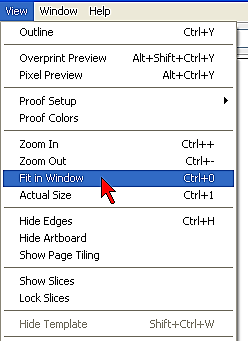 Para reduzir a visualização, clique no menu View e selecione Zoom Out ou utilize as teclas de atalho <Ctrl>+<->.