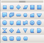 Formas básicas Insere formas básicas de desenho (tais como retângulos, quadrados, bolas, cilindros, etc).