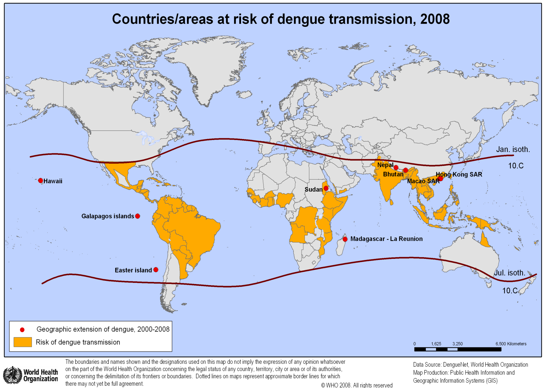 Países/áreas de risco