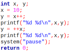 Operadores aritméticos de atribuição Operador Exemplo Definição += x += y Equivale a x = x+y -= x -= y Equivale a x = x - y *= x *= y Equivale a x = x*y /= x /= y Equivale a x = x/y %= x %= y