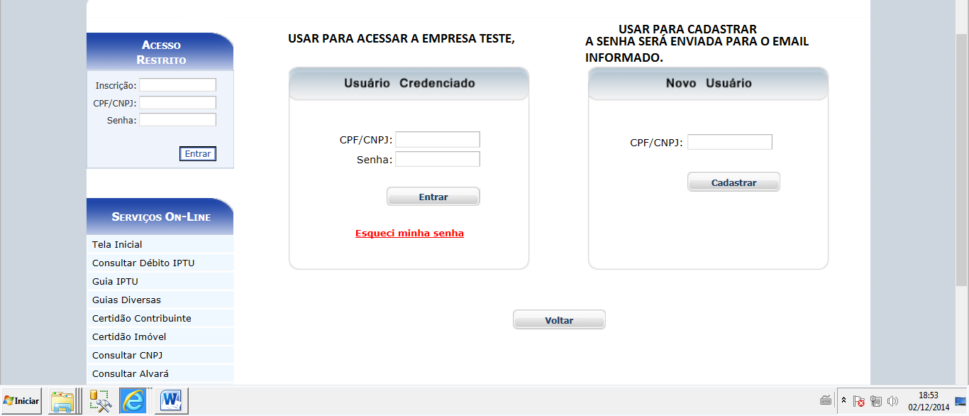 UTILIZANDO O WEBSERVICE.