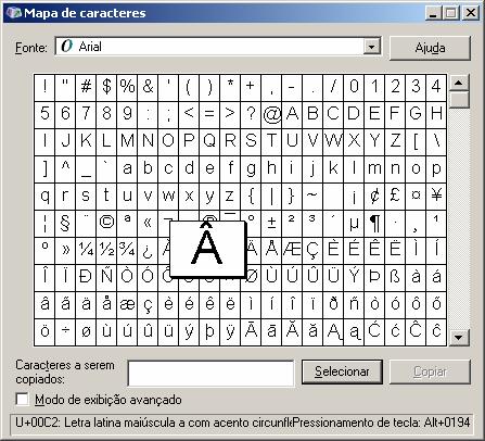 Manual PER-MAN-004 Autoridade / Índice 2.5 CARACTERES ESPECIAIS Estas telas contêm alguns símbolos, que não constam do teclado, mas serão utilizados na catalogação.