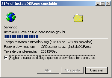 Ele estará disponível na sua área de trabalho (Desktop). Após a instalação pode iniciar o lançamento dos estoques.