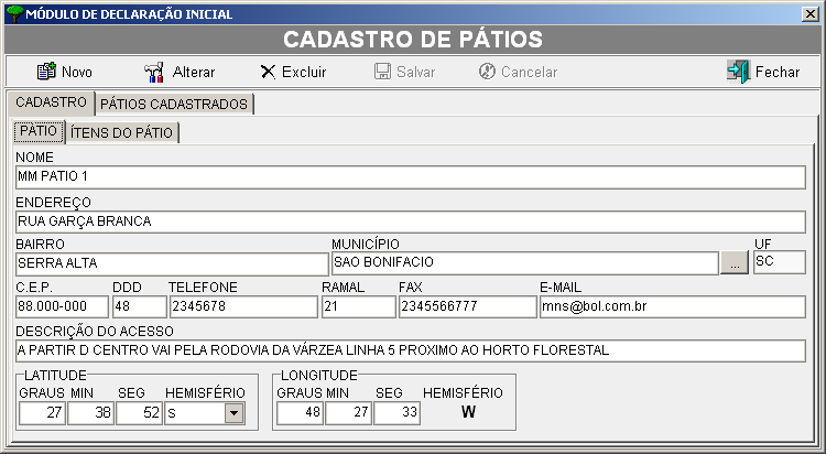 Veja exemplo. A B C D Chapecó Porto Itajaí Porto Santos São Paulo Caminhão 10 DOF Navio 1 DOF caminhão 10 DOF A B C)DOF de movimentação entre pátios. C D) DOF de movimentação de venda.