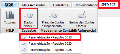 Bloco 0: Abertura e Identificação Registro 0010: Parâmetro de Tributação; Neste campo o usuário deverá preencher manualmente, os dados referentes em todas as PARTICULARIDADES da empresa.