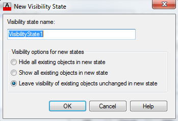 Insira o parâmetro Visibility. No menu Block Editor, acesse as ferramentas de Vibility clicando em Visibility States, Fig. 45. Surgira a janela da Fig. 46.
