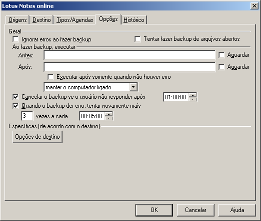 INTERFACE 71 Editando opções do Lotus Notes As opções mostradas nesta janela estão explicadas em Editando