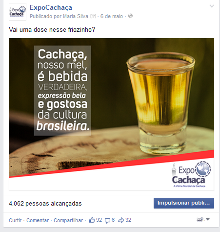 Facebook Publicações que deram certo: juntamente com os posts informativos e sobre os expositores, também fizemos posts de conteúdo que são: