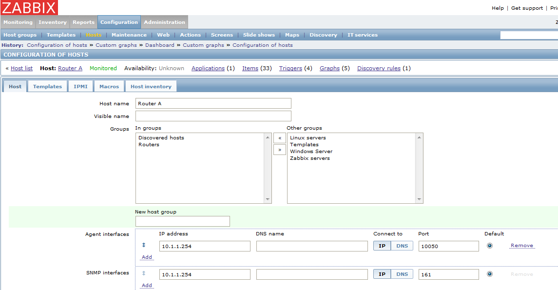 59 para que este pudesse ser capaz de receber e verificar todo tipo de evento SNMP. As configurações foram feitas basicamente como mostra a figura 30.