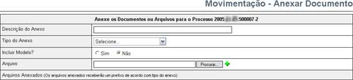 97 3.14 Juizado Especial Digital - Creta v3.0 Anexar Documentos Para anexar um documento a um processo : Abra o processo (através do Painel do Usuário ou do menu Consultas/Processos) e aperte a aba.