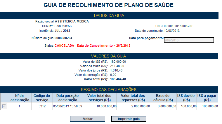 Declaração do Plano de Saúde - DPS Versão do Manual: 1.2 pág.