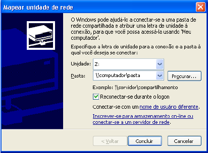 32- No menu Ferramentas do Windows Explorer, há a opção de executar o comando Mapear unidade de rede.