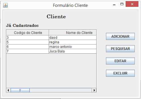 17 Figura 5: Tela de Cadastro de Clientes 4.3.1. Cadastrar Cliente Ao clicar em Cadastrar Cliente na tela de Cadastro de Clientes, o usuário tem acesso a essa tela para a opção de cadastrar um novo cliente.