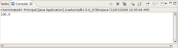 return null; Implemente o método getsaldo como segue: public double getsaldo() { return this.saldo; Esses pequenos recursos do Eclipse são de extrema utilidade.