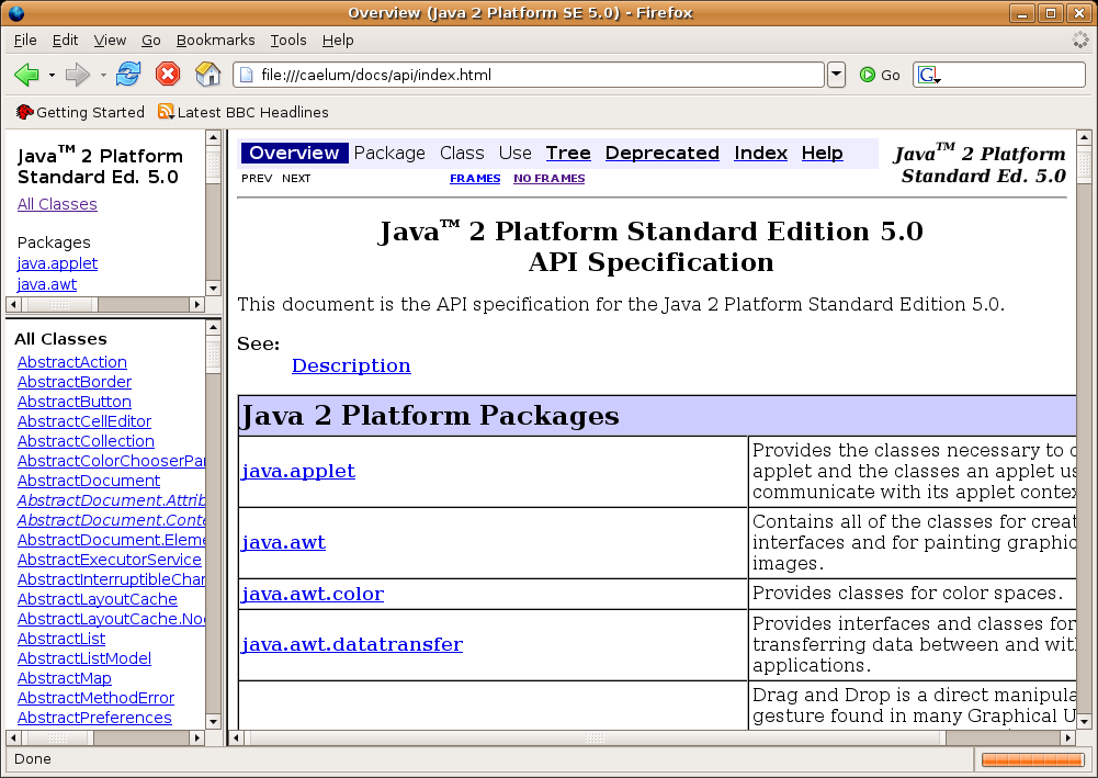 /caelum/docs/api/index.html E, a partir da Internet, você pode acessar através do link: http://java.sun.