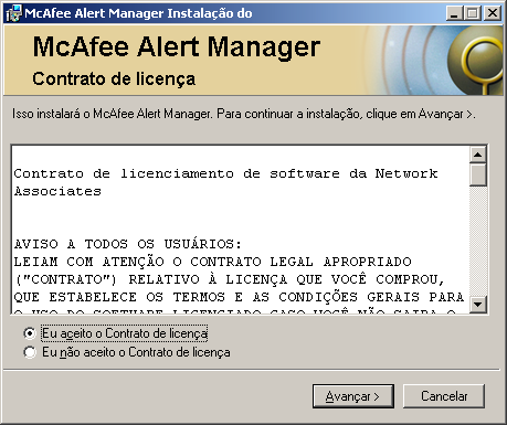 Instalando o Alert Manager Usando o utilitário Programa de instalação para instalar o produto Para instalar o Alert Manager: 1 Extraia o conteúdo do arquivo.