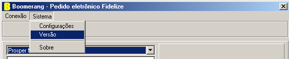 Em Arquivos de pedido, configure os diretórios e arquivos de acordo com o software de gerenciamento do cliente. Em Software de gerenciamento clique no botão da seta utilizado pelo cliente (fig. 1.12).