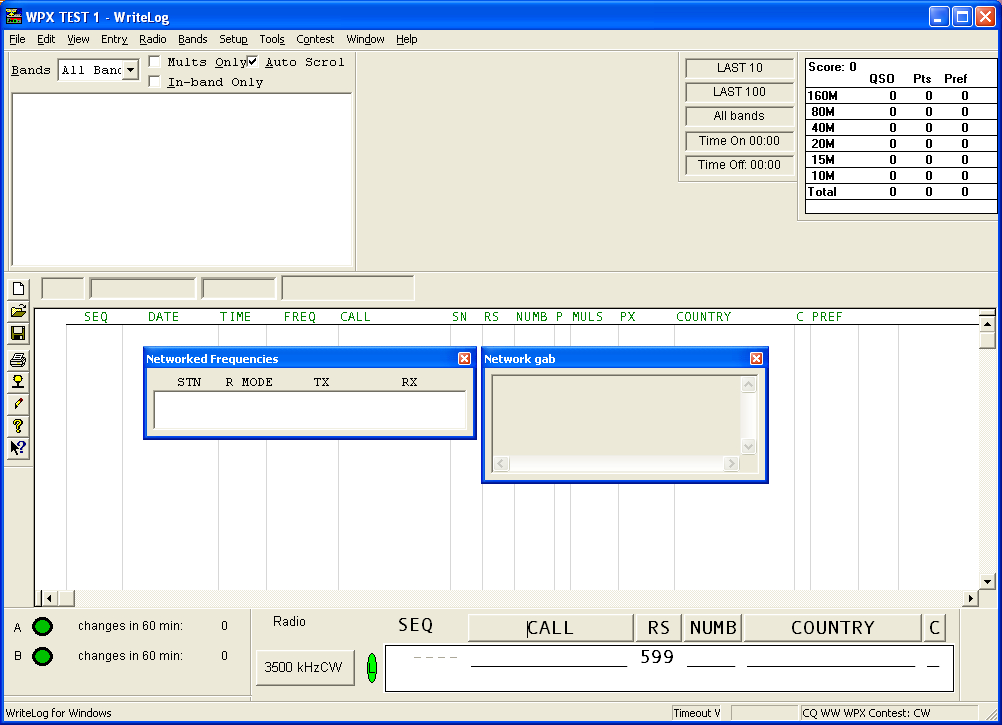 WriteLog Setup em Rede Com o WriteLog