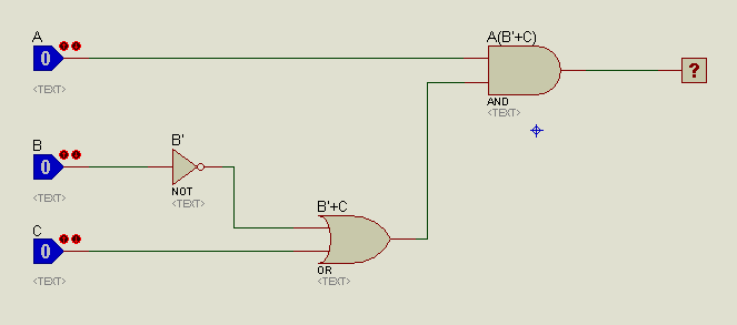 Fig. 42 - Circuito de Exemplo i z = AB C + AB C + ABC: = AB C + AB C + ABC = AB (C + C) +