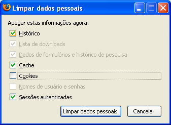 Restauração de Sessão Se o Firefox fechar sem aviso, você não precisa gastar tempo recuperando dados ou relembrando seus passos na Web.