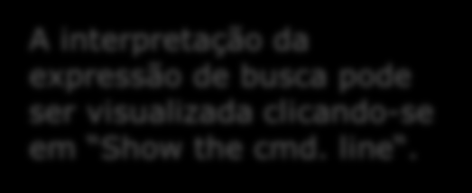 Neste exemplo, estamos fazendo uma busca baseada na expressão: LASER W POINT+ TIMER OR ALARM no - Título - Resumo - Reivindicações independentes * - Objeto da invenção * -