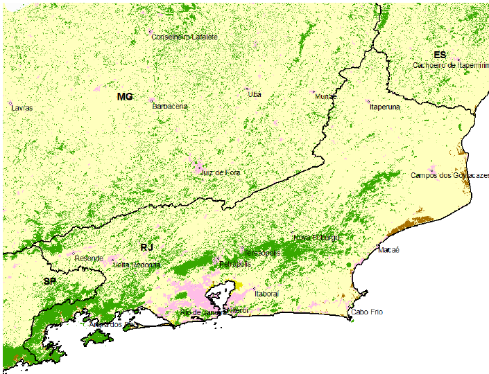 16 O desmatamento e as agressões à Mata Atlântica comprometem regiões nas quais se localizam centros de endemismo importantes (Myers et al. 2000, Aguiar et al.