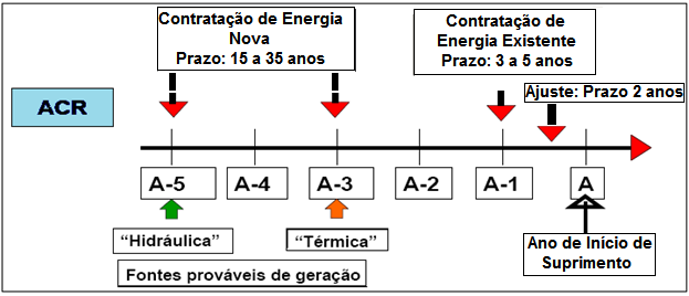 promovidos direta ou indiretamente pela ANEEL, de acordo com os parâmetros definidos pela EPE e MME, tais como os montantes a serem licitados por modalidade contratual.